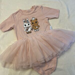 Dress with ballerina skirt